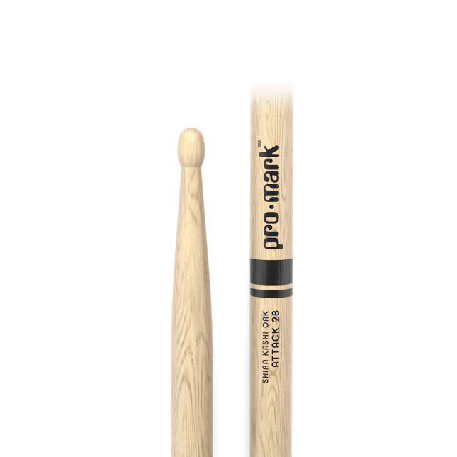 Classic Attack 2B Shira Kashi Oak Drumstick, Oval Wood Tip