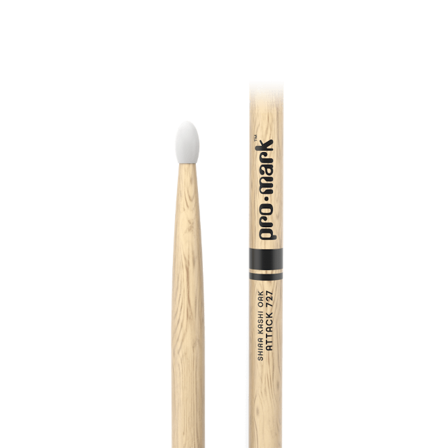 Classic Attack 727 Shira Kashi Oak Drumstick, Oval Nylon Tip