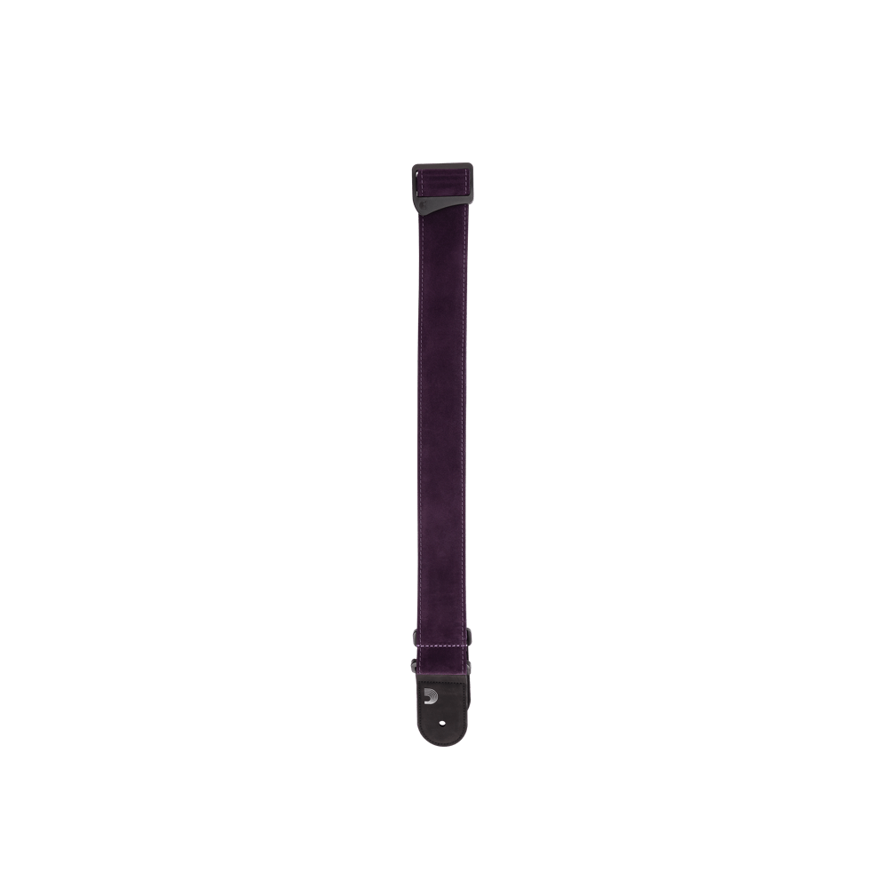 D'Addario Leather Guitar Strap, Purple