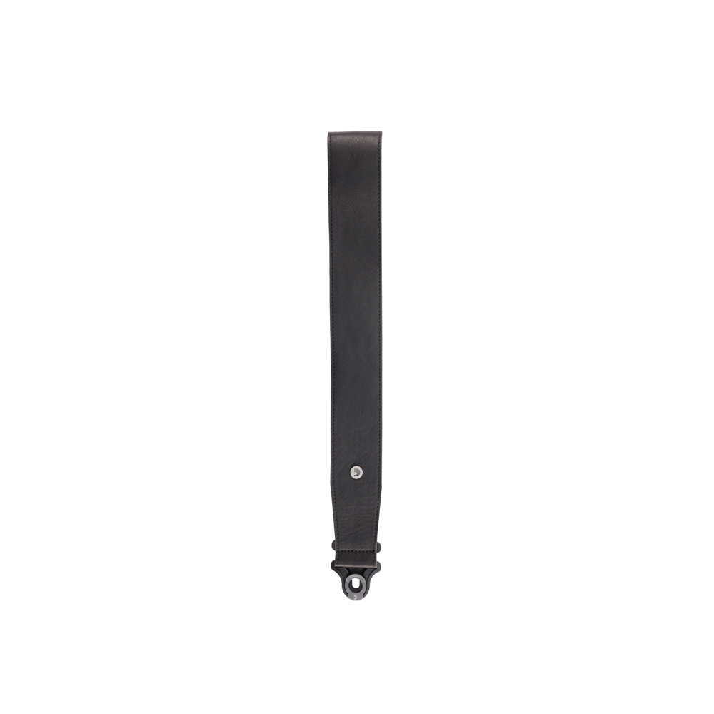 D'Addario Comfort Leather Auto Lock Guitar Strap, Black
