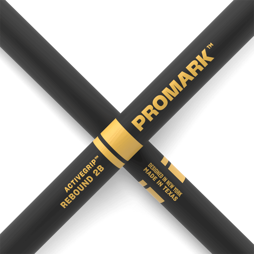Rebound 2B ActiveGrip Hickory Drumstick Acorn Wood Tip ProMark Drumsticks D Addario