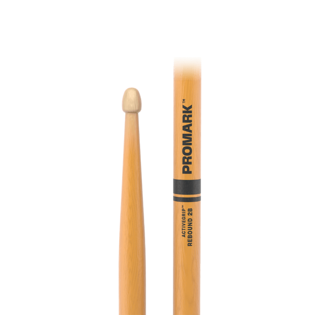 Rebound 2B ActiveGrip Clear Hickory Drumstick, Acorn Wood Tip