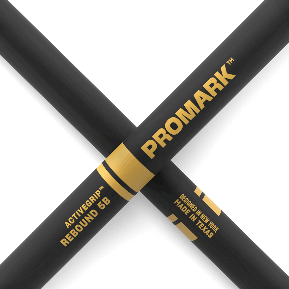 ProMark Baguette Batterie - Rebound 5B Baguettes Batterie - ActiveGrip -  Devient plus collant lorsque vos mains transpirent - Finition Active Grip