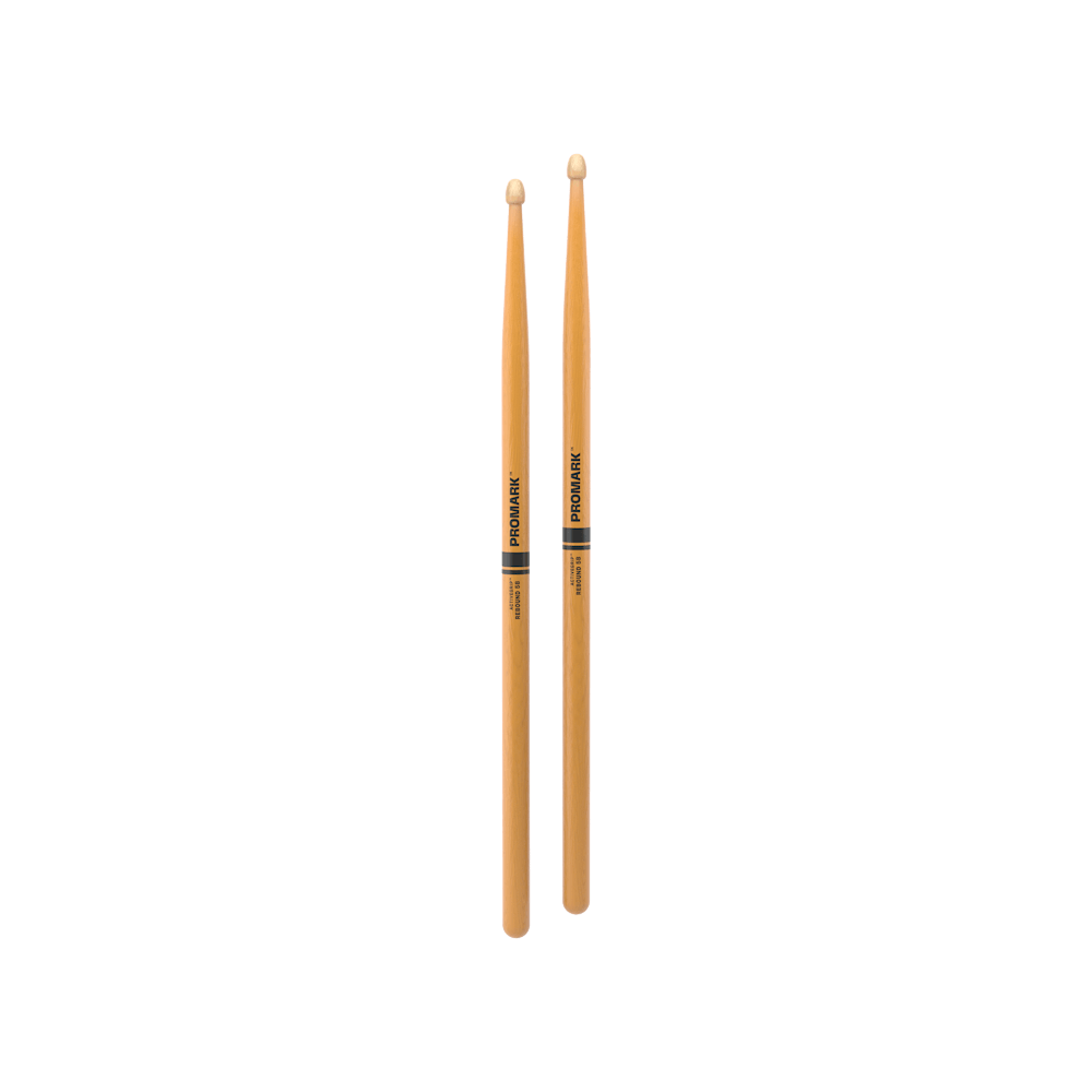 ProMark Rebound 5B ActiveGrip Clear Hickory Drumstick, Acorn Wood Tip