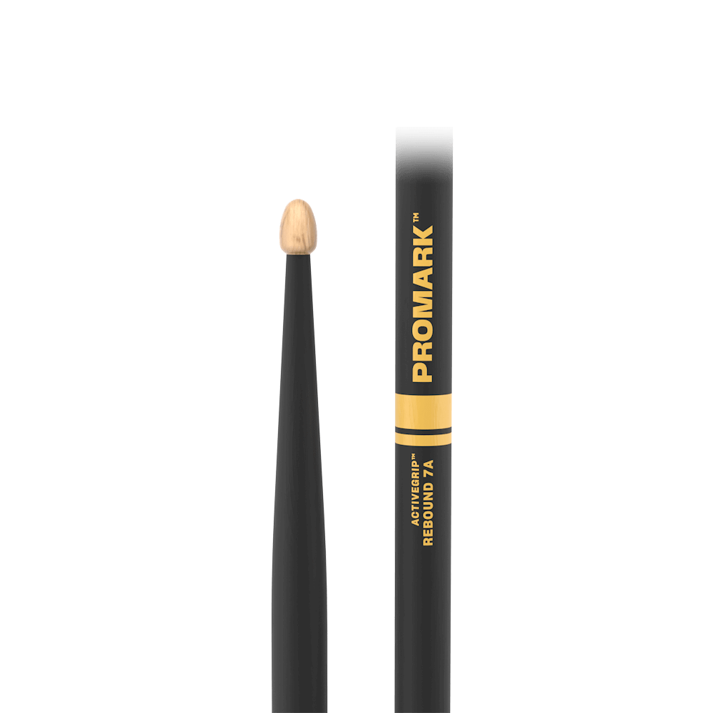 ProMark Rebound 7A ActiveGrip Hickory Drumstick, Acorn Wood Tip