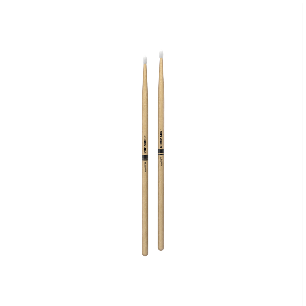 ProMark Rebound 7A Hickory Drumstick, Oval Nylon Tip
