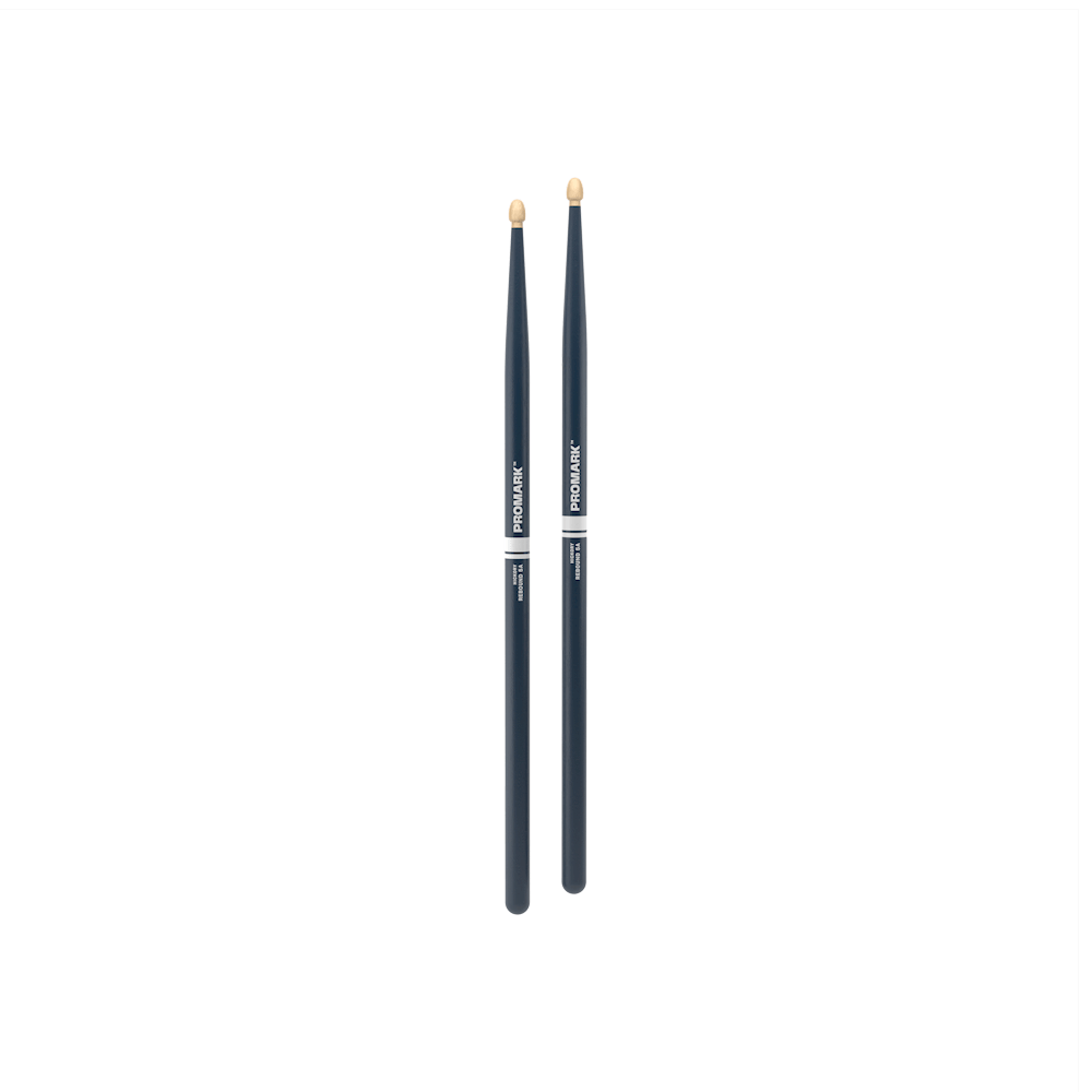 ProMark Rebound 5A Painted Blue Hickory Drumstick, Acorn Wood Tip
