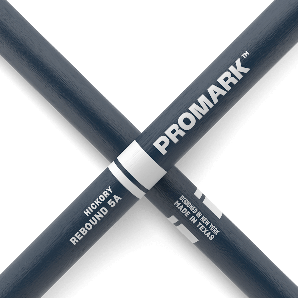 ProMark Rebound 5A Painted Blue Hickory Drumstick, Acorn Wood Tip