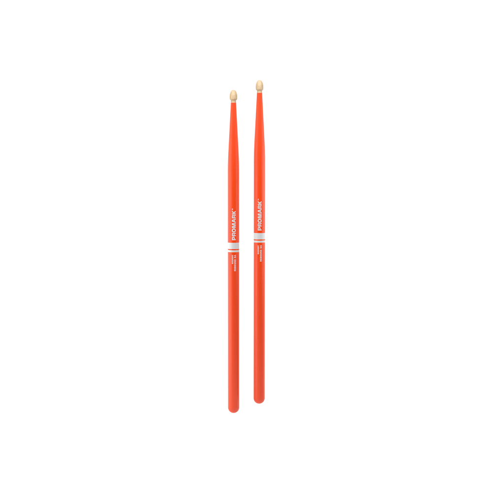 ProMark Rebound 5A Painted Orange Hickory Drumstick, Acorn Wood Tip