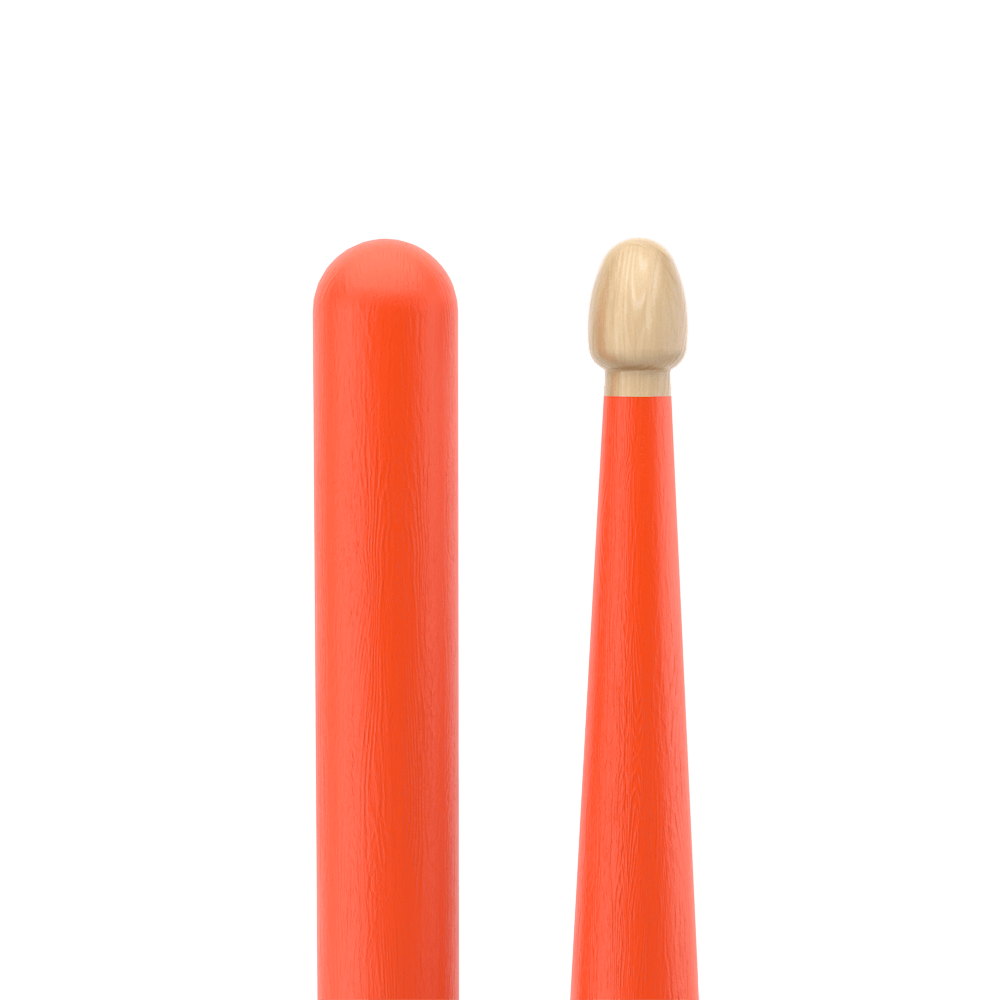 ProMark Rebound 5A Painted Orange Hickory Drumstick, Acorn Wood Tip