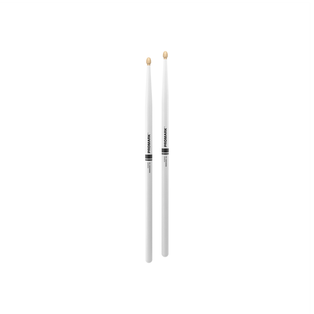 ProMark Rebound 5A Painted White Hickory Drumstick, Acorn Wood Tip