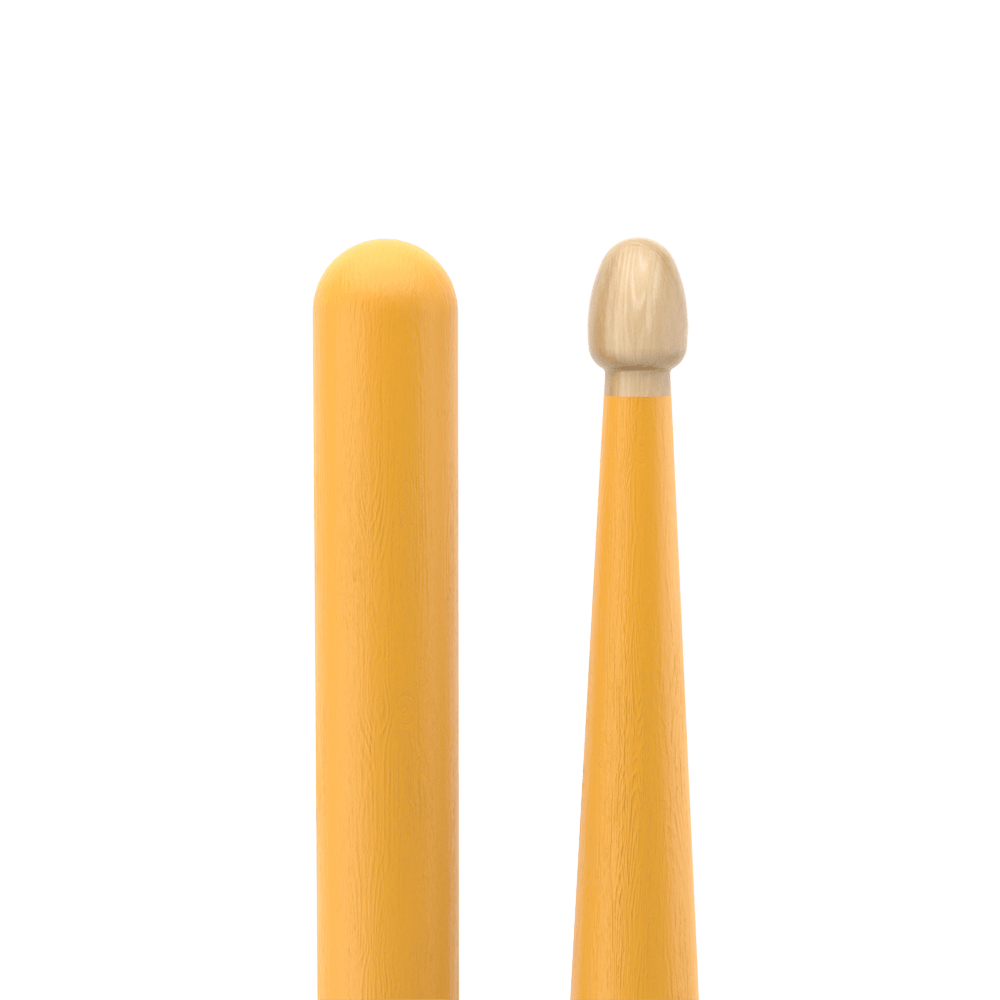 ProMark Rebound 5A Painted Yellow Hickory Drumstick, Acorn Wood Tip
