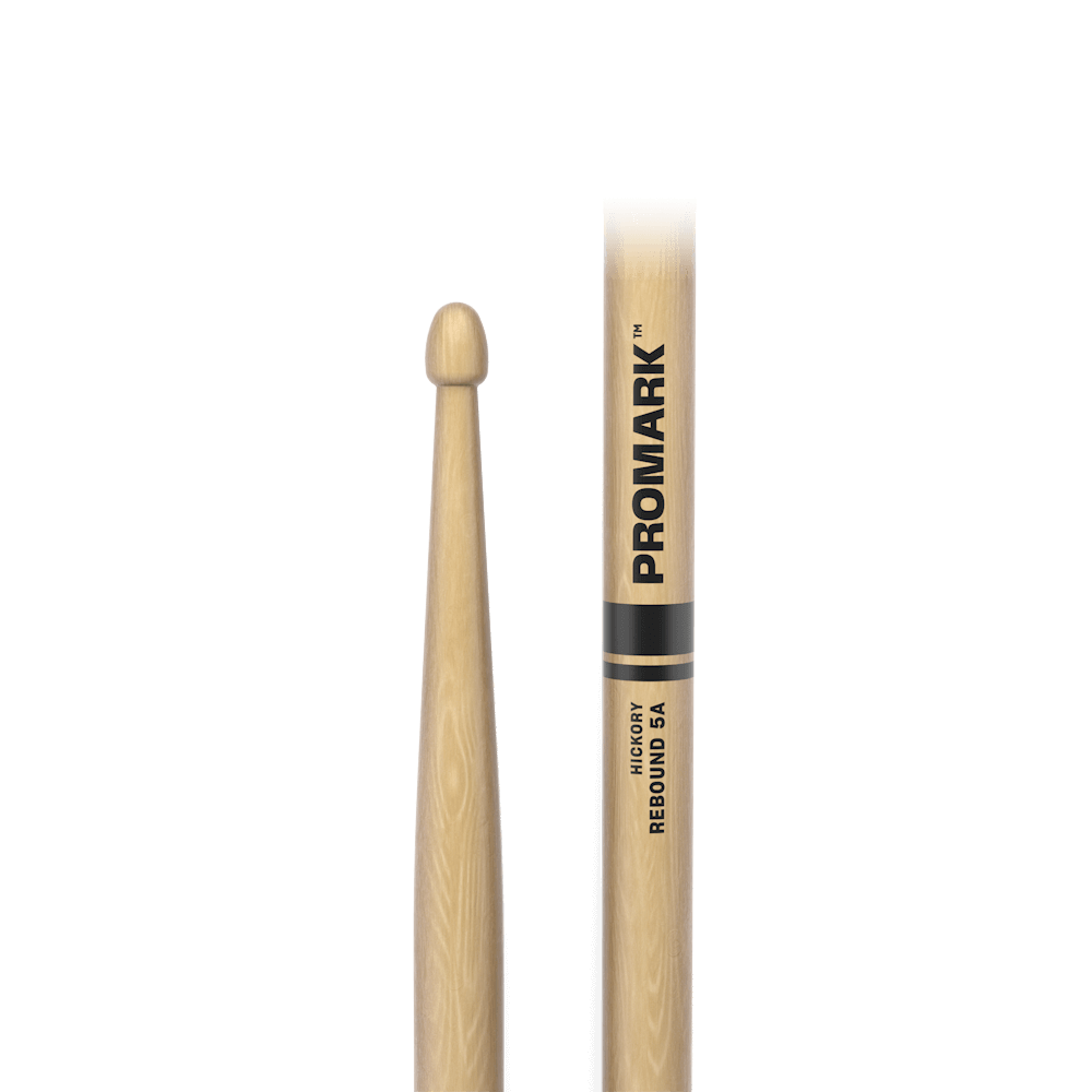Promark RBH565AW 0.565-InchRebound 5A Hickory Drum Stick with Acorn Wood Tip