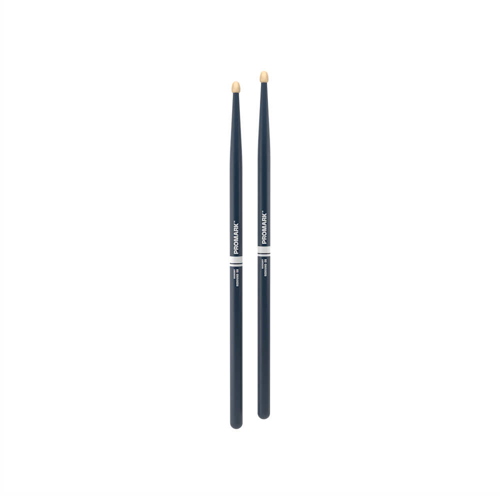 ProMark Rebound 5B Painted Blue Hickory Drumstick, Acorn Wood Tip