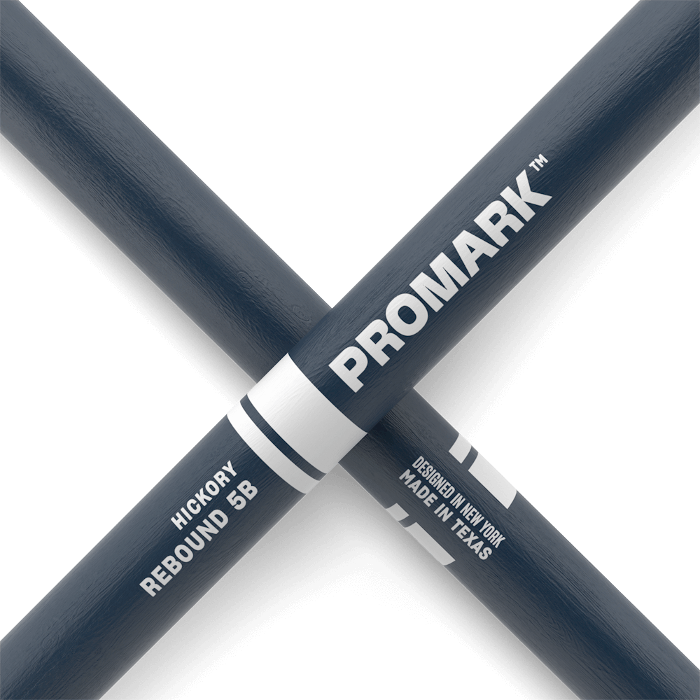 ProMark Rebound 5B Painted Blue Hickory Drumstick, Acorn Wood Tip