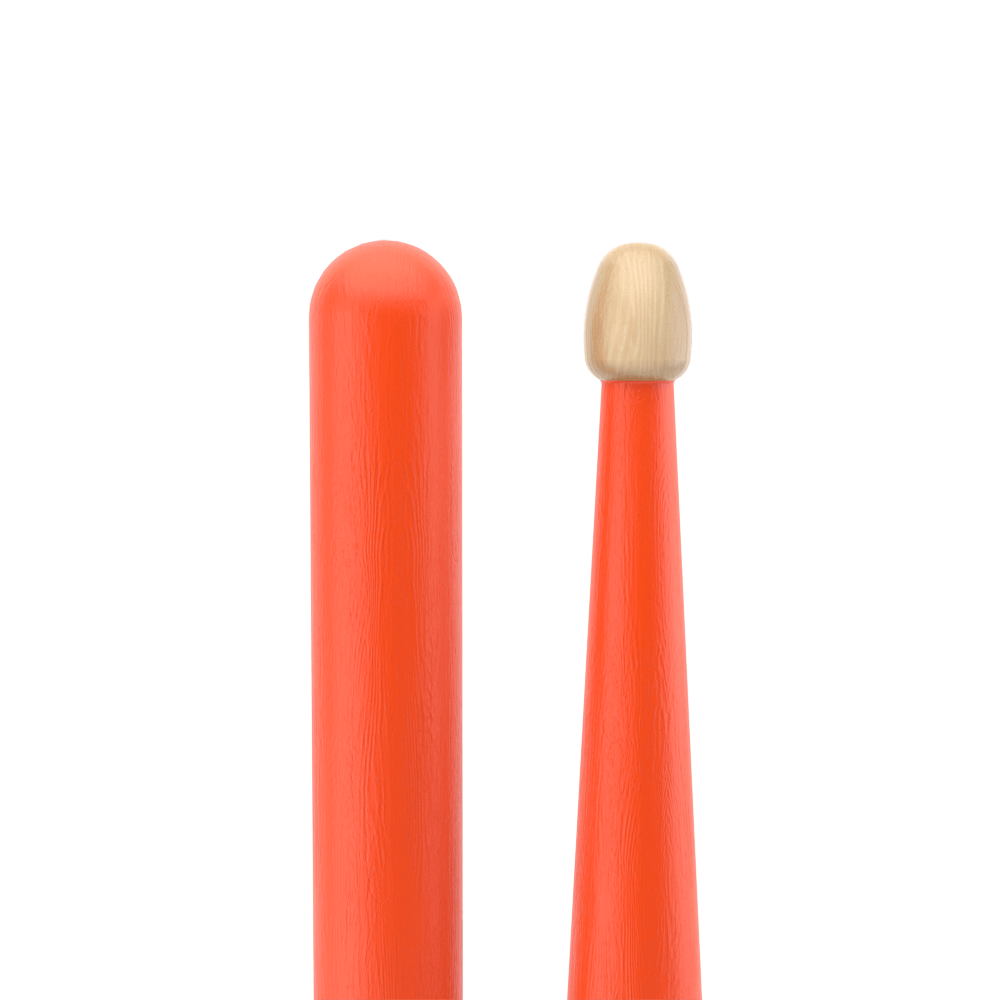 ProMark Rebound 5B Painted Orange Hickory Drumstick, Acorn Wood Tip