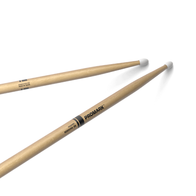 ProMark Rebound 5B Hickory Drumstick, Oval Nylon Tip