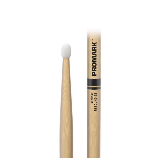 Rebound 2B Hickory Drumstick, Oval Nylon Tip