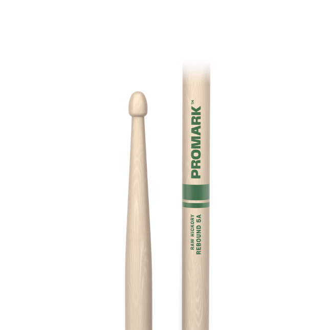 Rebound 5A Raw Hickory Drumstick, Acorn Wood Tip