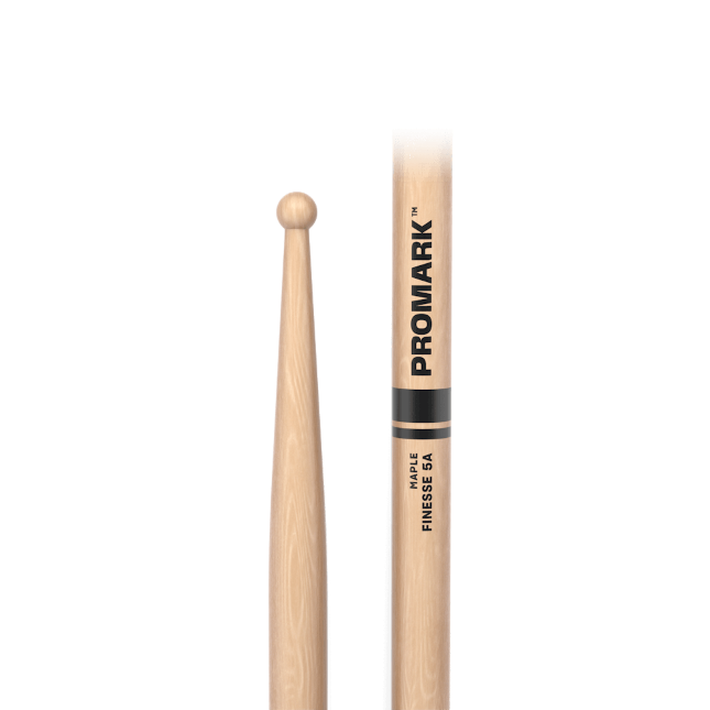Finesse 5A Maple Drumstick, Small Round Wood Tip