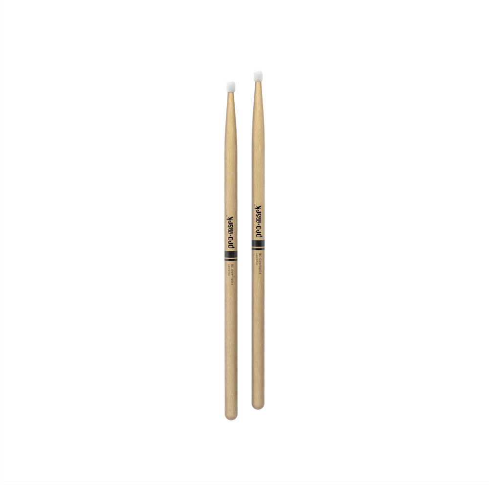 ProMark Classic Forward 2B Hickory Drumstick, Oval Nylon Tip