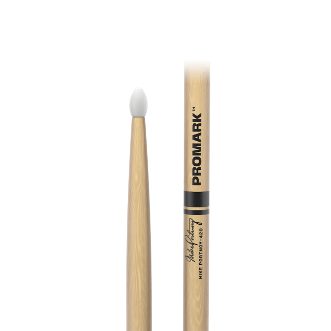 Mike Portnoy 420 Hickory Drumstick, Nylon Tip