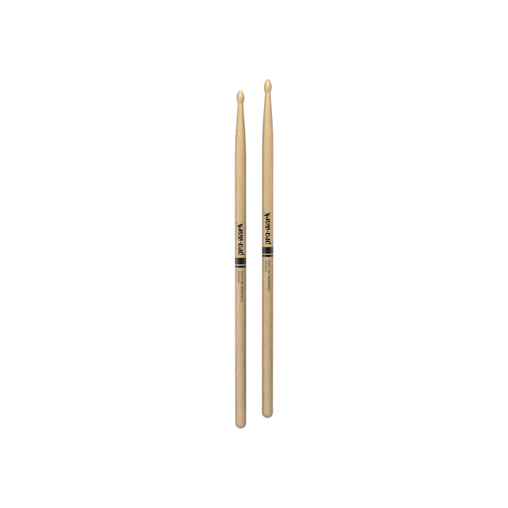 ProMark Classic Forward 5A Long Hickory Drumstick, Oval Wood Tip