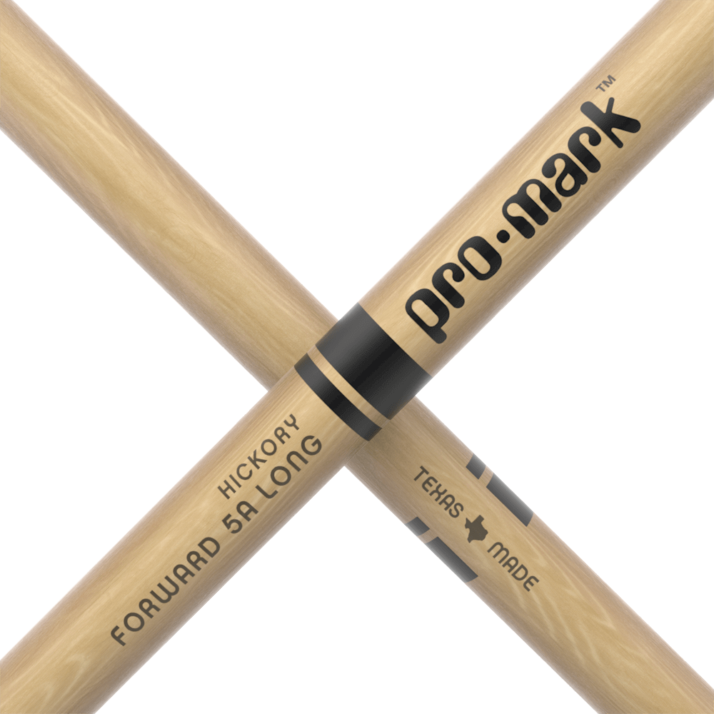 ProMark Classic Forward 5A Long Hickory Drumstick, Oval Wood Tip