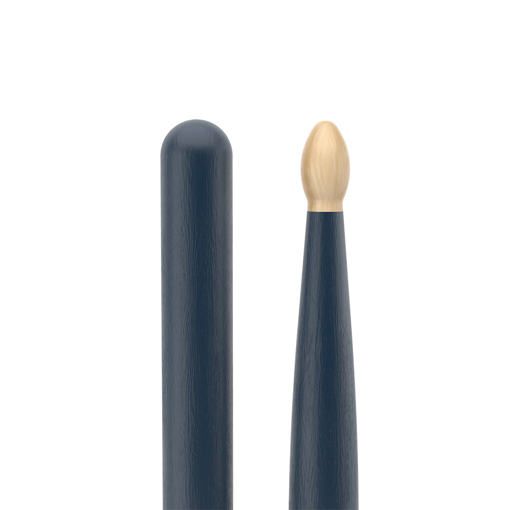ProMark Classic Forward 5A Painted Blue Hickory Drumstick, Oval Wood Tip