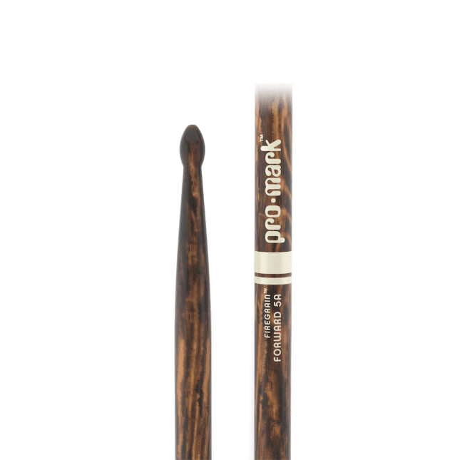 Classic Forward 5A FireGrain Hickory Drumstick, Oval Wood Tip