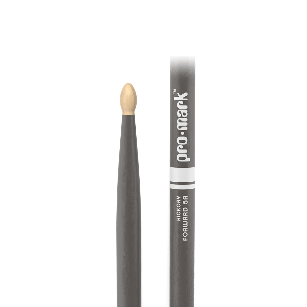 ProMark Classic Forward 5A Painted Gray Hickory Drumstick, Oval Wood Tip