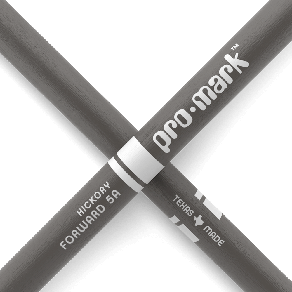 ProMark Classic Forward 5A Painted Gray Hickory Drumstick, Oval Wood Tip