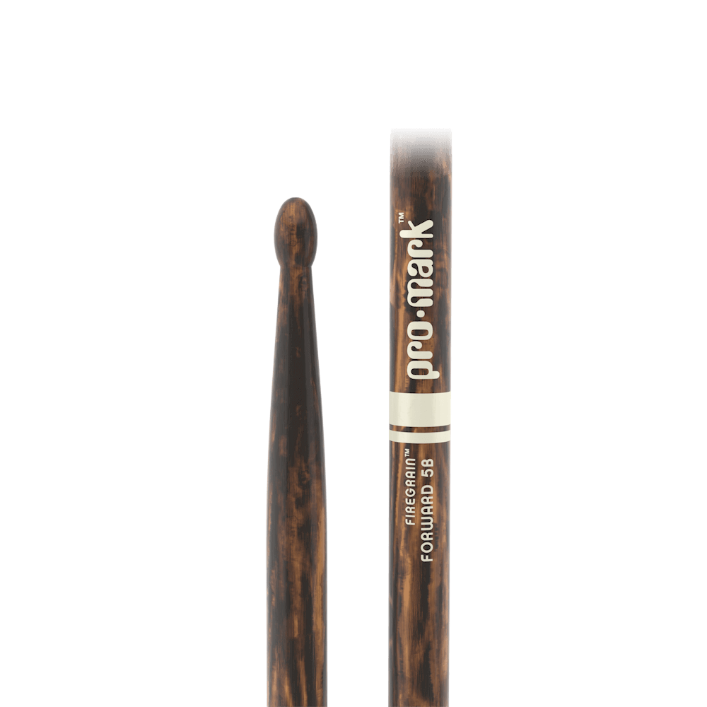 ProMark Classic Forward 5B FireGrain Hickory Drumstick, Oval Wood Tip