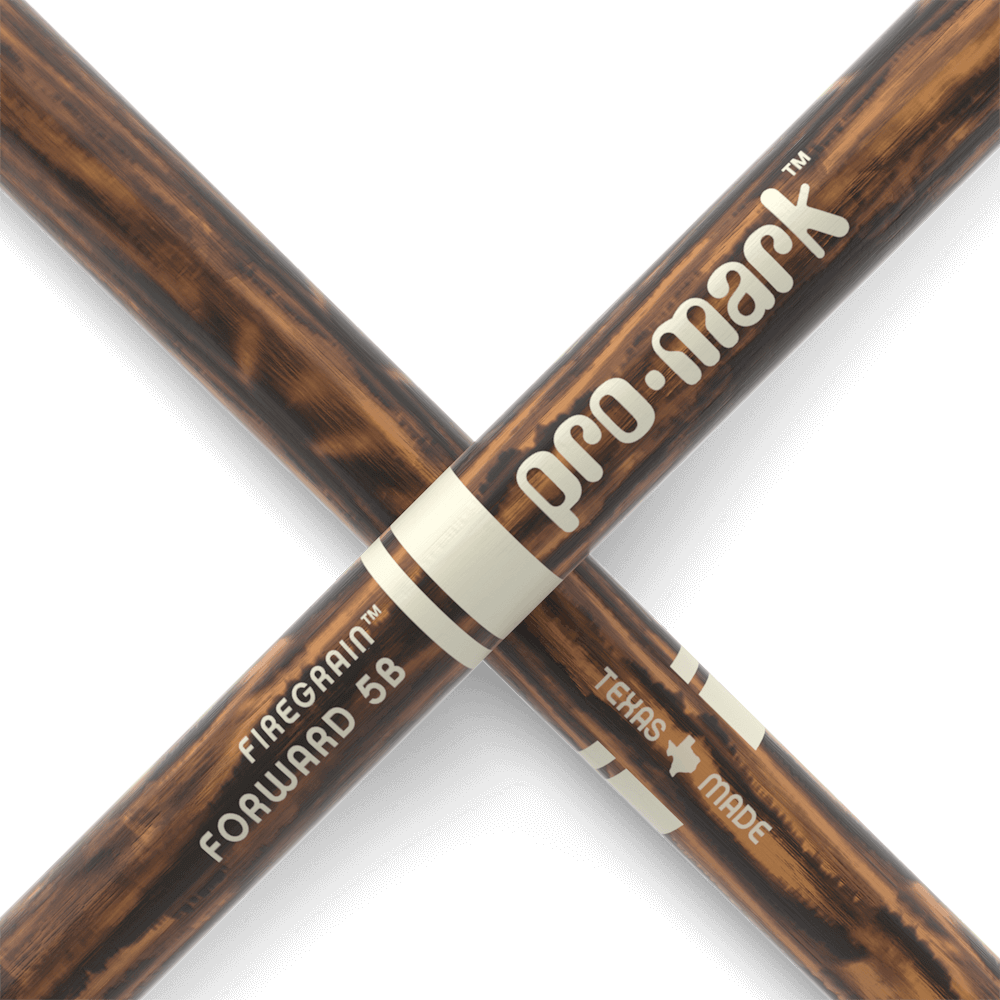 ProMark Classic Forward 5B FireGrain Hickory Drumstick, Oval Wood Tip