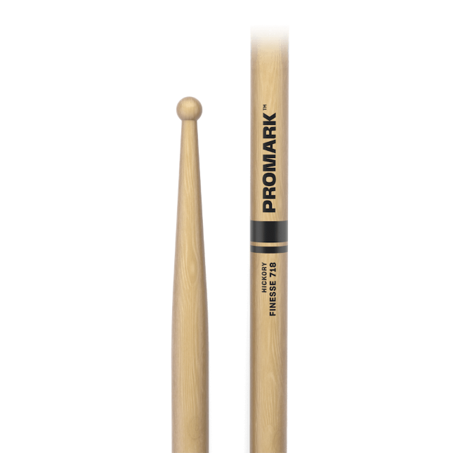 Finesse 718 Hickory Drumstick, Small Round Wood Tip