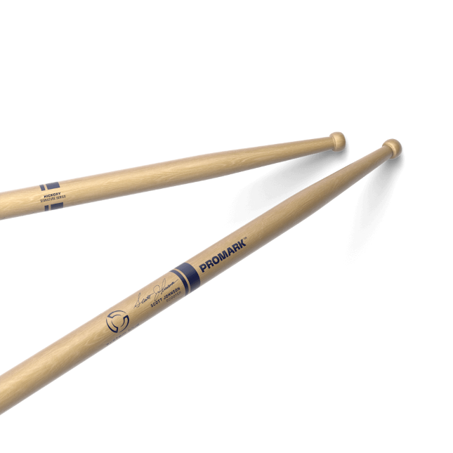 ProMark Scott Johnson Scooter Hickory Drumstick, Wood Tip