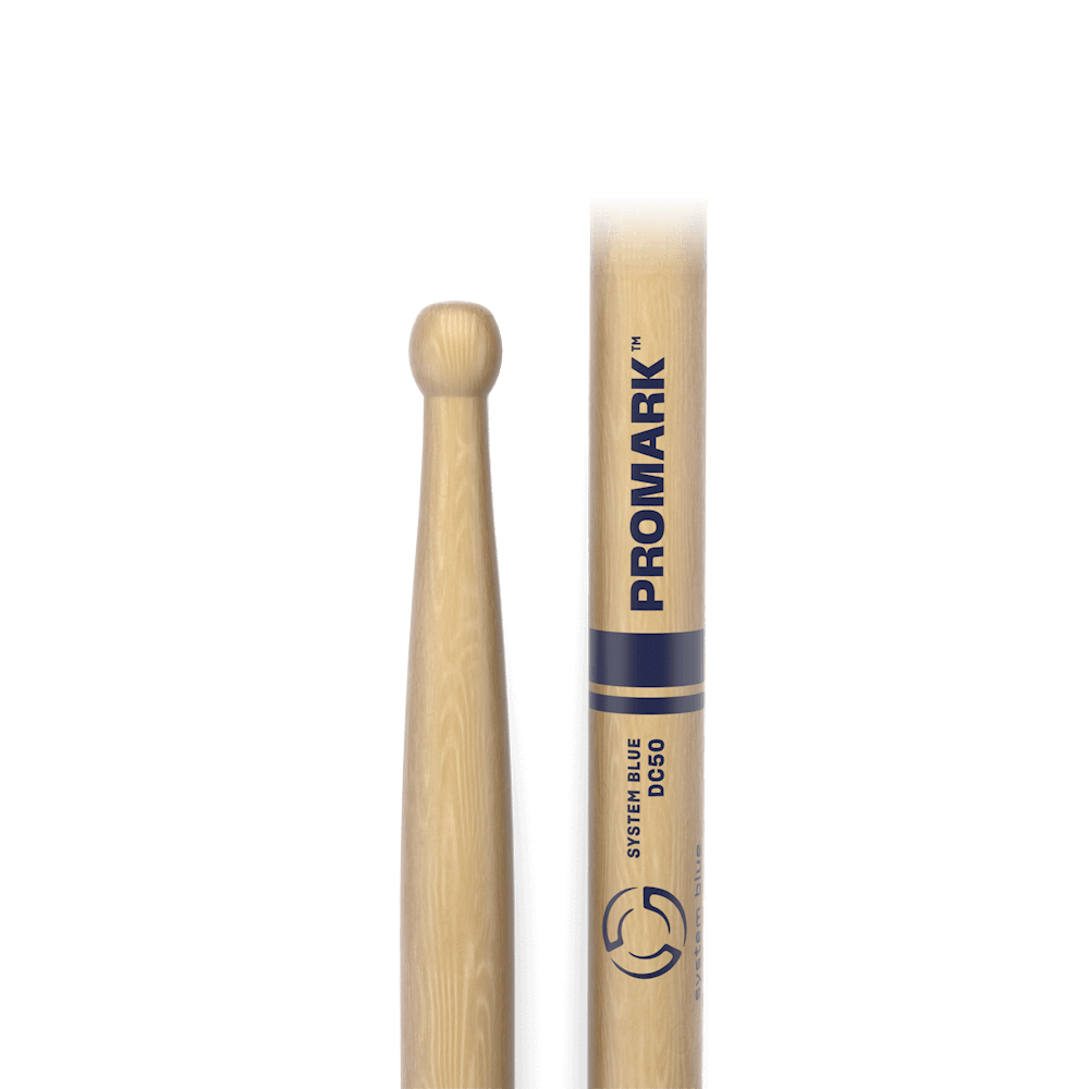 ProMark System Blue DC50 Hickory Drumstick, Wood Tip