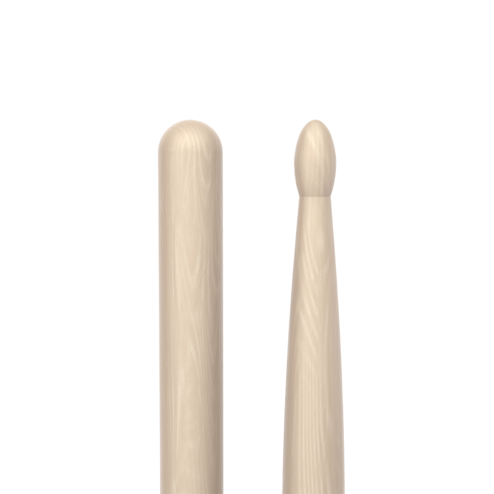ProMark Classic Forward 7A Raw Hickory Drumstick, Oval Wood Tip