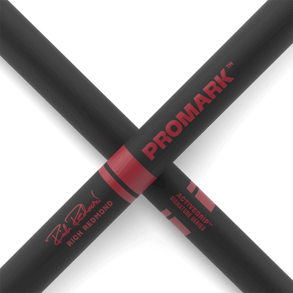 ProMark Rich Redmond ActiveGrip Hickory Drumstick, Wood Tip