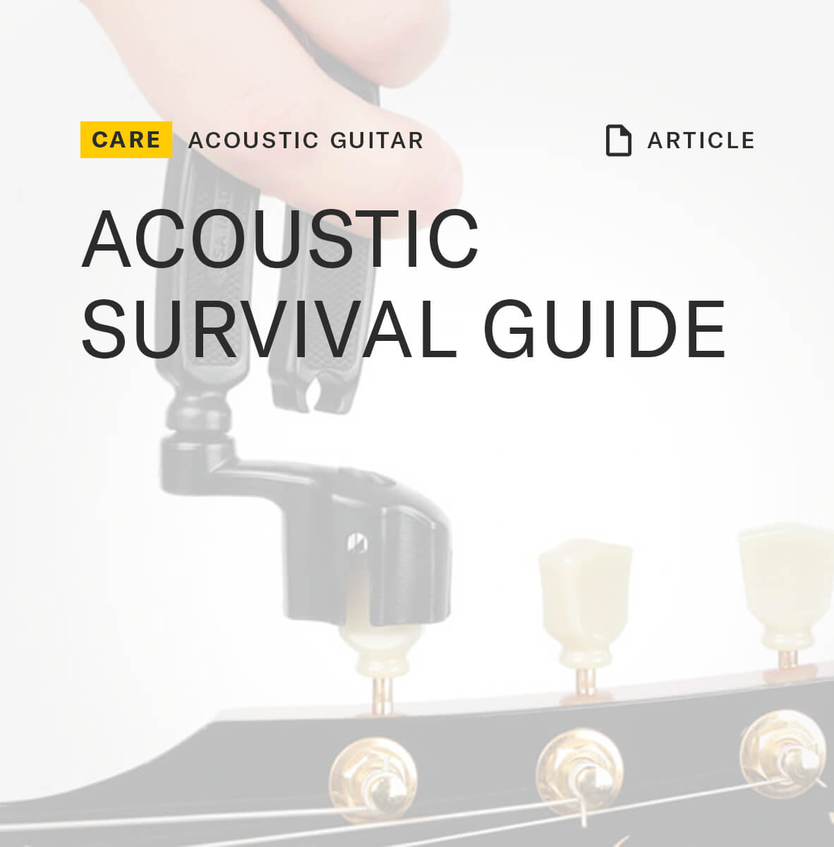 Acoustic guitar survival guide thumbnail