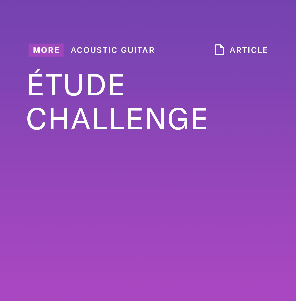 Etude Challenge Text