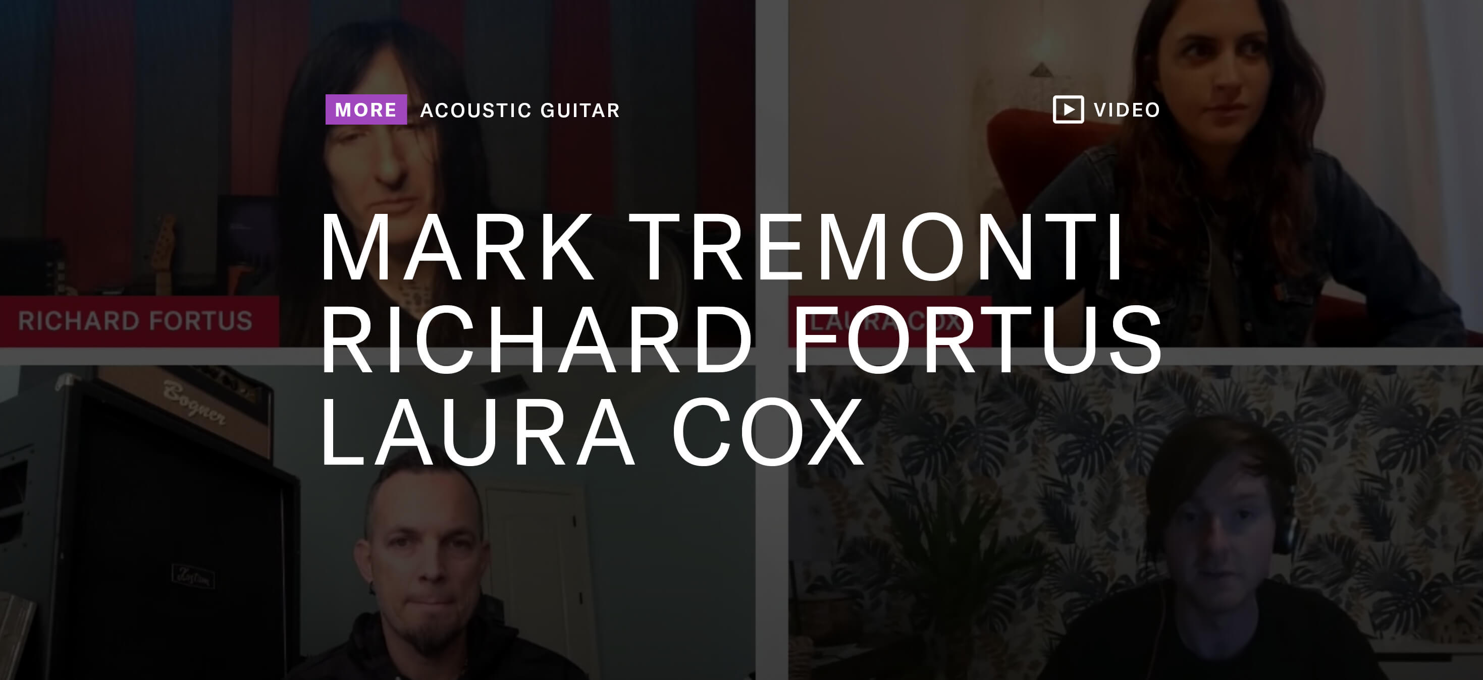 Mark Tremonti, Richard Fortus, and Laura Cox thumbnail