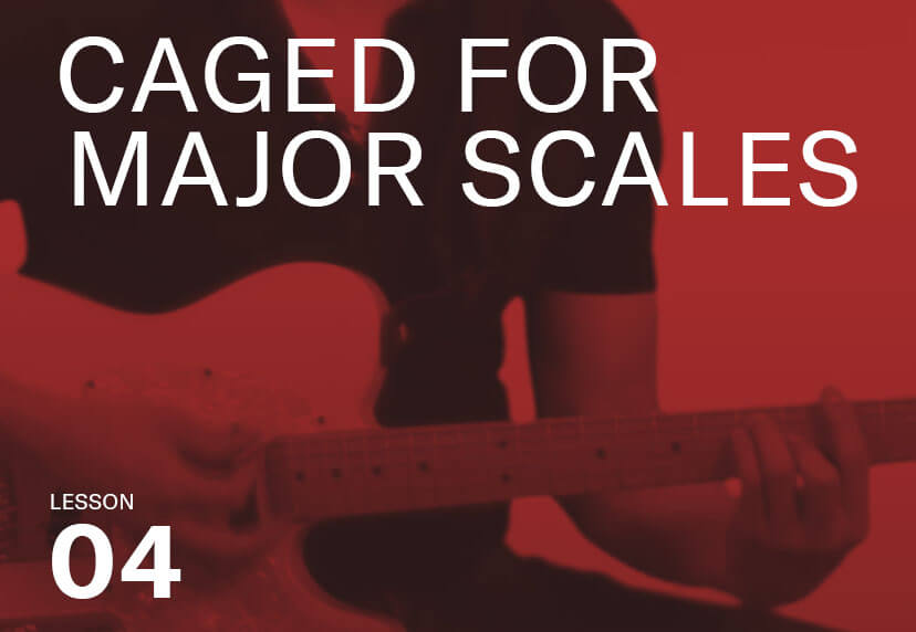 CAGED for major scales thumbnail