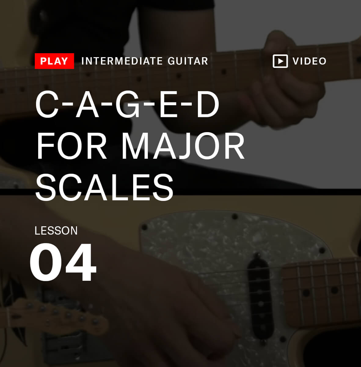 C-A-G-E-D For major scales