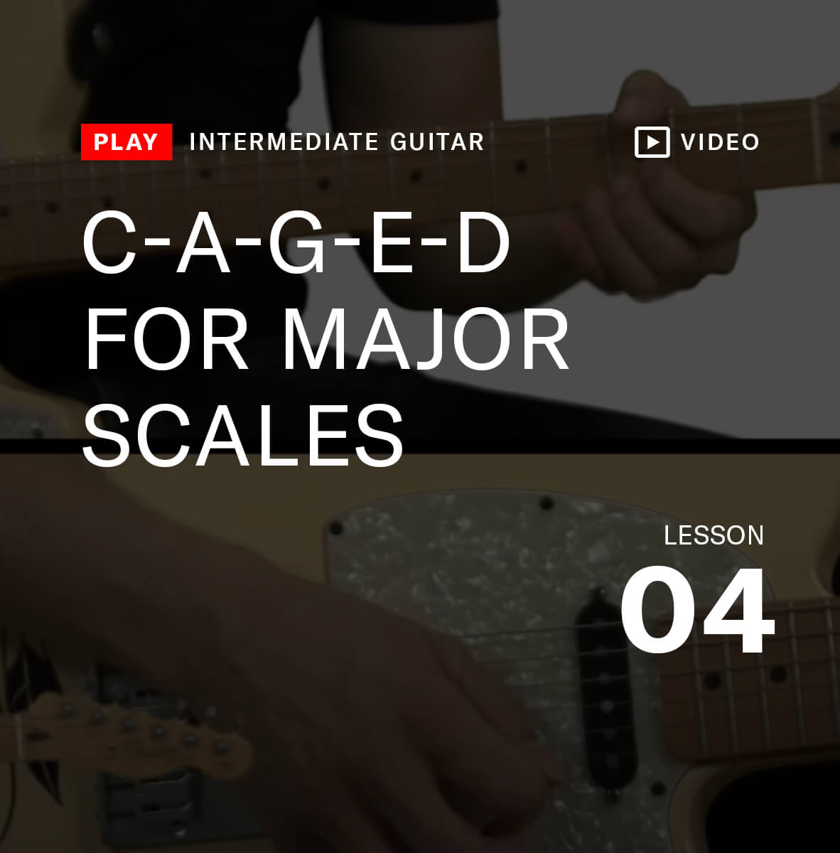 C-A-G-E-D For major scales