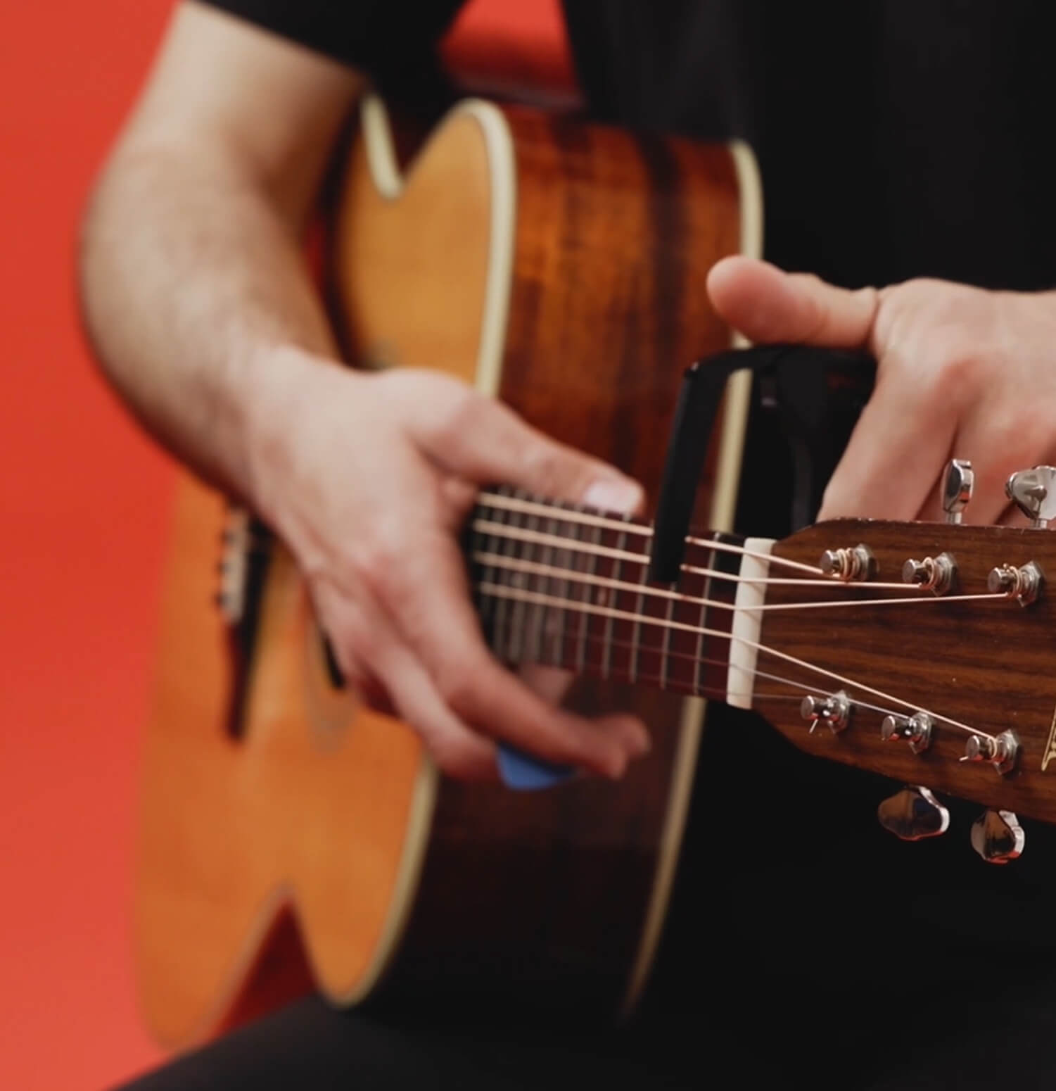 Capo on a Guitar