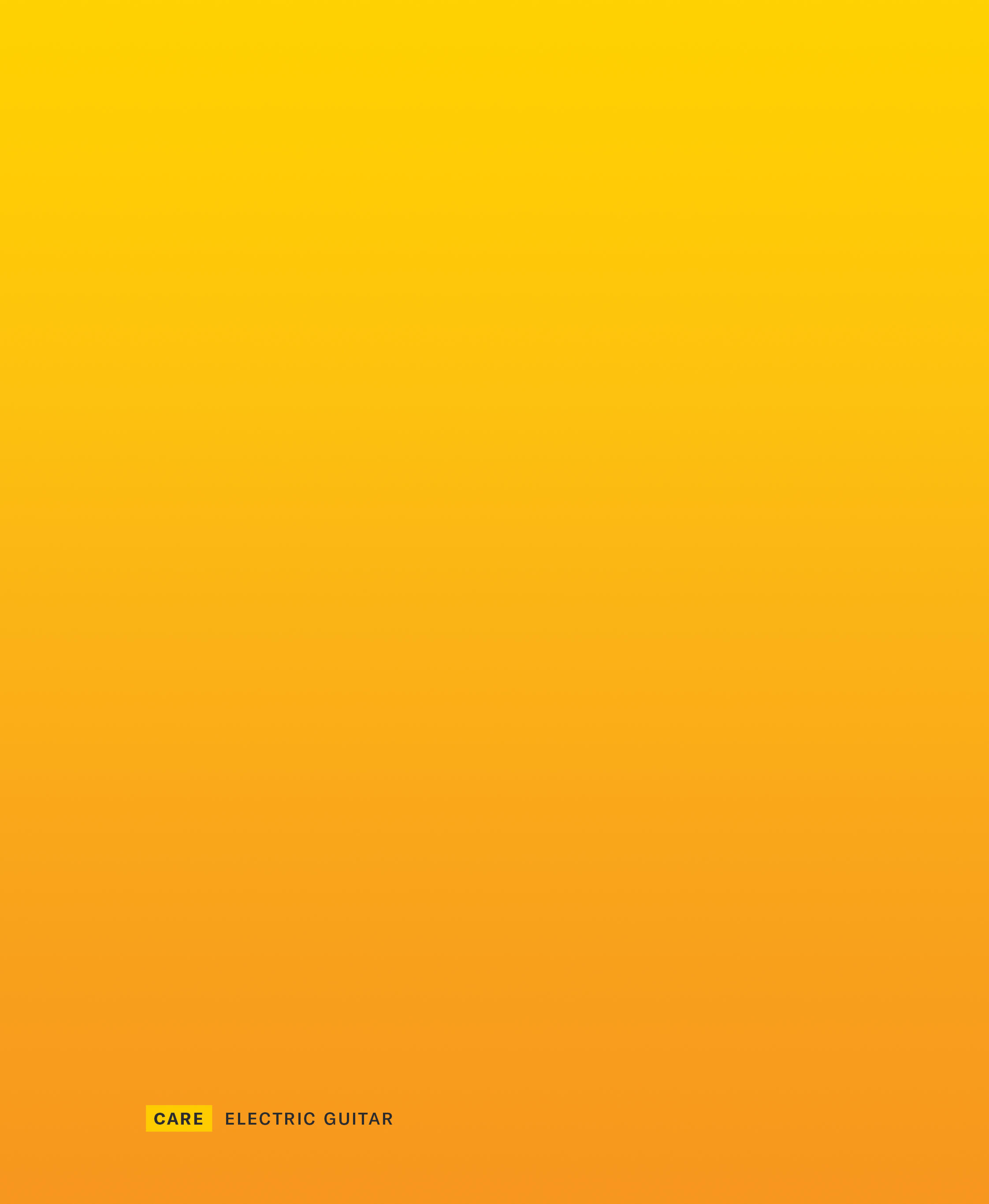 Care electric guitar