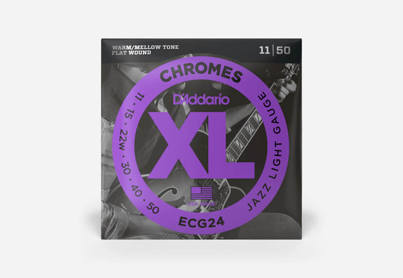 XL Chromes flat wound electric guitar strings