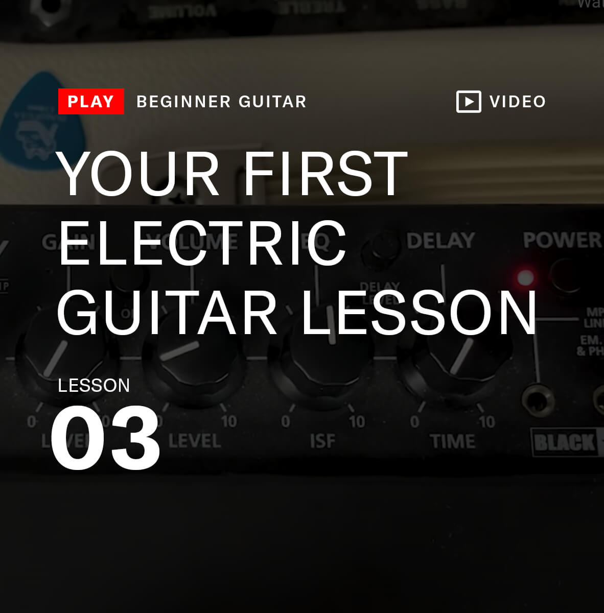 Your first electric guitar lesson