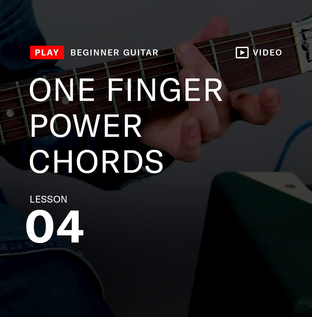One finger power chords